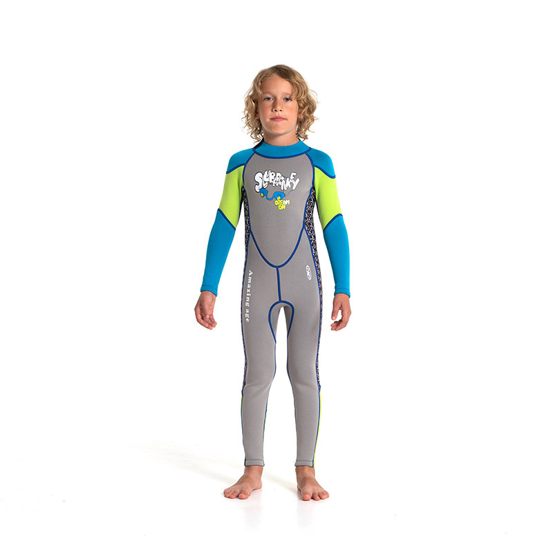 Dječji neoprenski wetsuit 2.5 mm — unisex, zadržava toplinu; za ronjenje, snorkeling, surfanje i plivanje; sve sezone