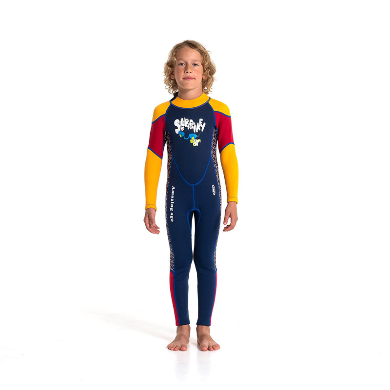 Dječji neoprenski wetsuit 2.5 mm — unisex, zadržava toplinu; za ronjenje, snorkeling, surfanje i plivanje; sve sezone