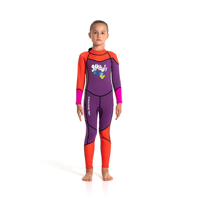Dječji neoprenski wetsuit 2.5 mm — unisex, zadržava toplinu; za ronjenje, snorkeling, surfanje i plivanje; sve sezone