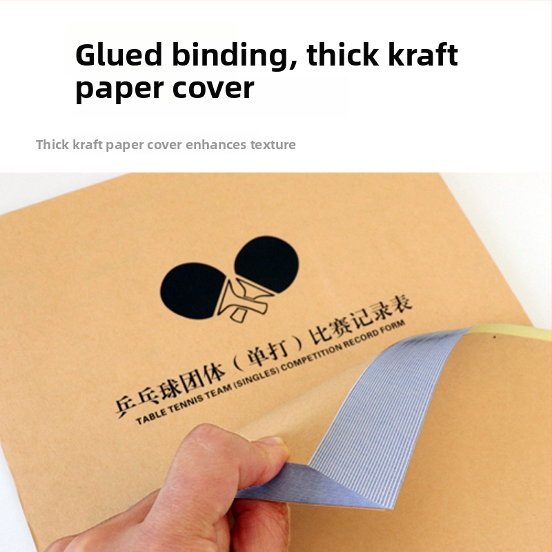 Tabuľka skóre s náhradnými kartami a taktickou doskou pre basketbal, futbal, badminton a stolný tenis; papier, 500 listov, tlač loga, prispôsobenie