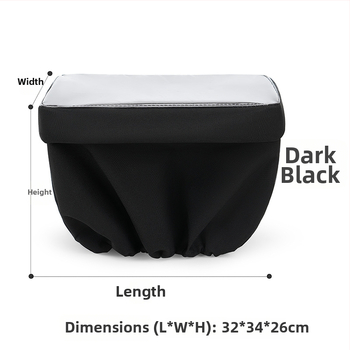 Gemeisi 30L dažďovzdorné puzdro na košík elektrického bicykla – Oxford tkanina, slnečné tiene pre vnútorný košík, kód produktu 2501, vhodné na jazdu na bicykli