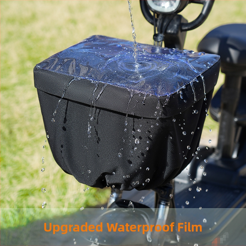 Gemeisi 30L dažďovzdorné puzdro na košík elektrického bicykla – Oxford tkanina, slnečné tiene pre vnútorný košík, kód produktu 2501, vhodné na jazdu na bicykli