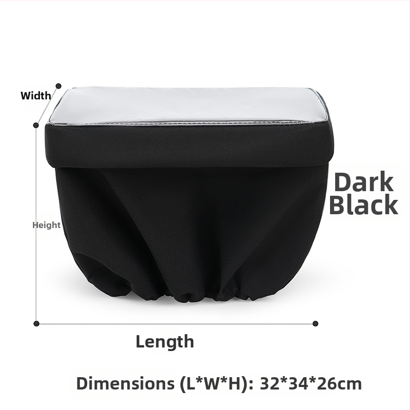 Gemeisi 30L dažďovzdorné puzdro na košík elektrického bicykla – Oxford tkanina, slnečné tiene pre vnútorný košík, kód produktu 2501, vhodné na jazdu na bicykli