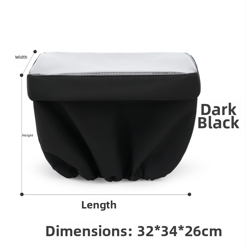 Gemeisi 30L dažďovzdorné puzdro na košík elektrického bicykla – Oxford tkanina, slnečné tiene pre vnútorný košík, kód produktu 2501, vhodné na jazdu na bicykli