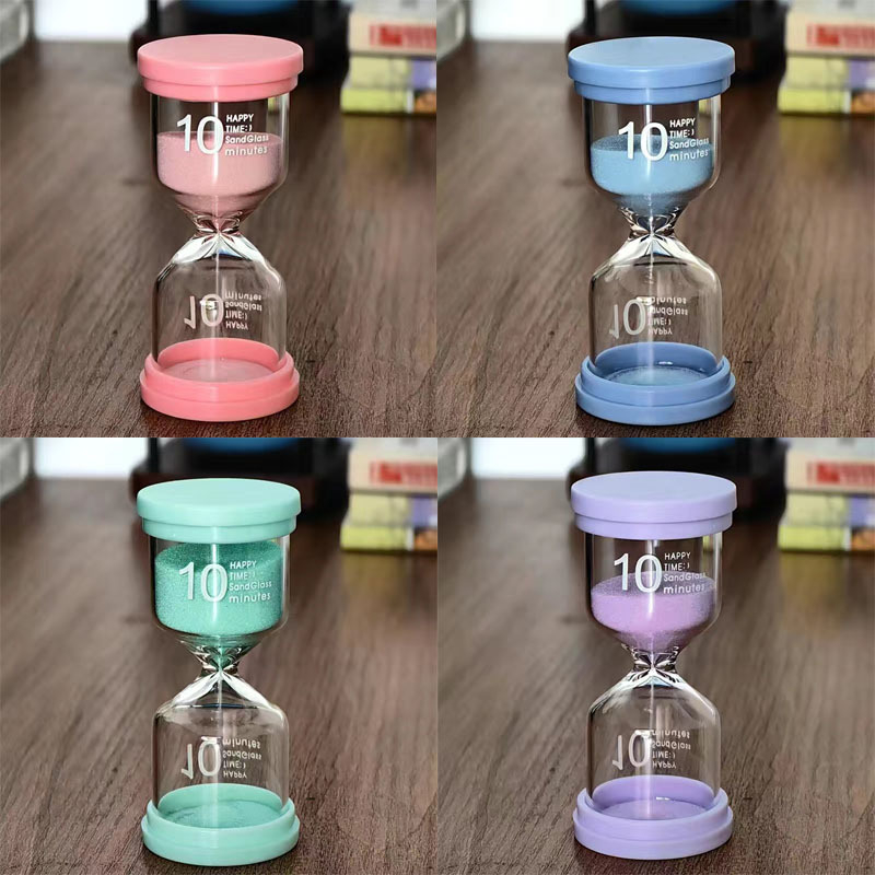 Пясъчен часовник с форма на макарон, стъкло, ръчна изработка, модерен минималистичен стил