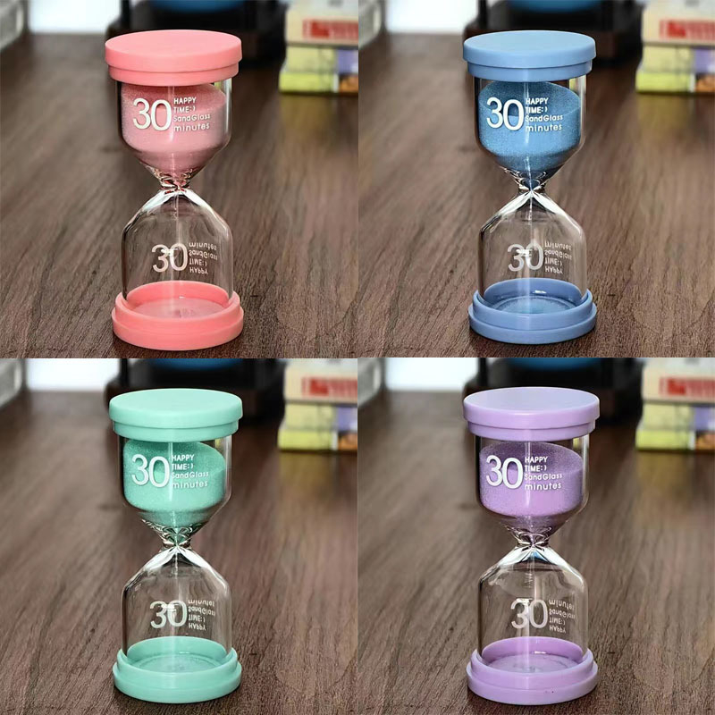 Пясъчен часовник с форма на макарон, стъкло, ръчна изработка, модерен минималистичен стил