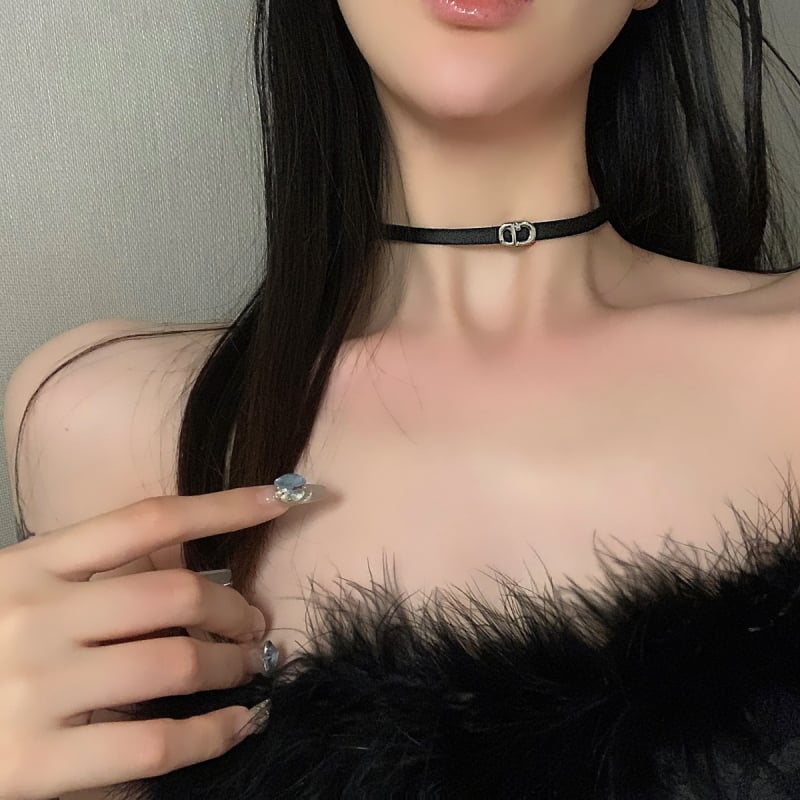 Choker ogrlica od titan čelika, Chopin lanac, jednoslojni ovratnik, 0,03 kg