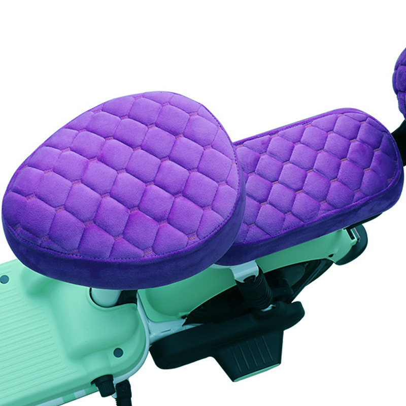 Калъф за седалка на електрическо превозно средство, зимно подплатен с флис, памучен материал, памучен пълнеж, универсално пасващ