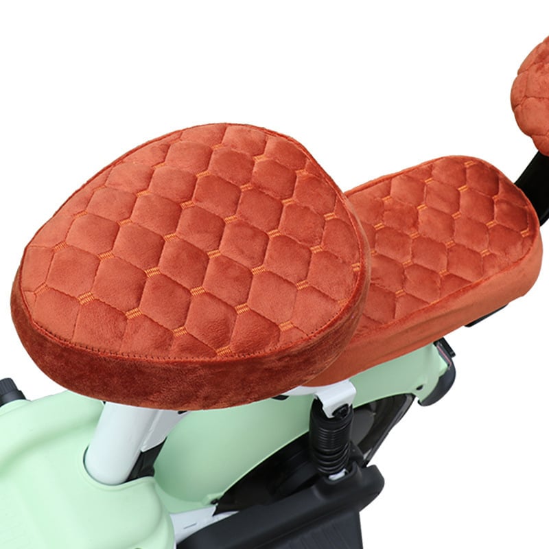 Калъф за седалка на електрическо превозно средство, зимно подплатен с флис, памучен материал, памучен пълнеж, универсално пасващ