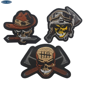 Patch brodat cu Velcro pentru brățară tactică, Aotddor, țesătură poliester, model cu dungi, sex neutru, pentru sporturi în aer liber