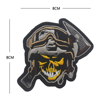 Patch brodat cu Velcro pentru brățară tactică, Aotddor, țesătură poliester, model cu dungi, sex neutru, pentru sporturi în aer liber