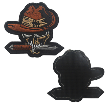 Patch brodat cu Velcro pentru brățară tactică, Aotddor, țesătură poliester, model cu dungi, sex neutru, pentru sporturi în aer liber