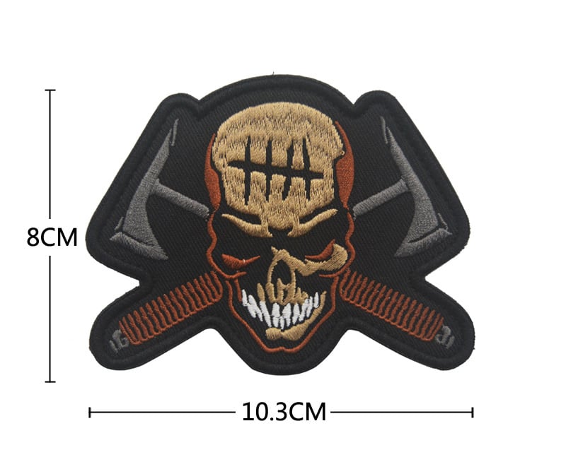 Patch brodat cu Velcro pentru brățară tactică, Aotddor, țesătură poliester, model cu dungi, sex neutru, pentru sporturi în aer liber