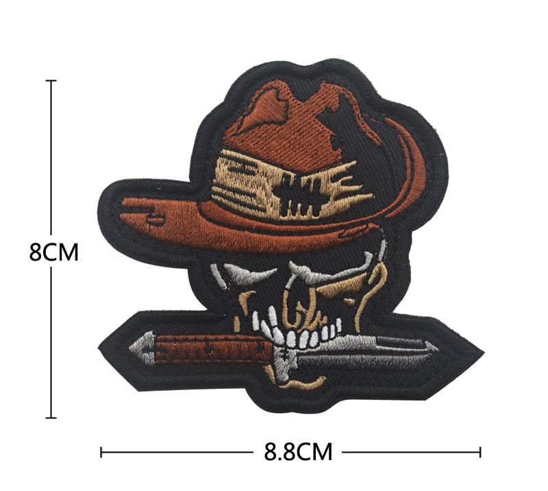 Patch brodat cu Velcro pentru brățară tactică, Aotddor, țesătură poliester, model cu dungi, sex neutru, pentru sporturi în aer liber