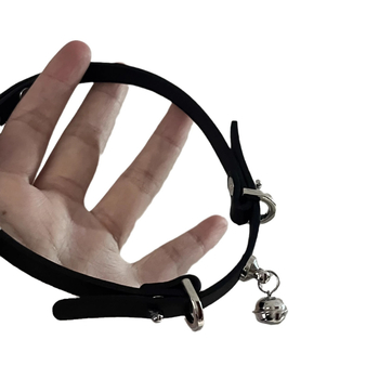 Choker din piele artificială cu pandantiv din aliaj, lanț răsucit, 18 g, stil coreean, brand Caiman