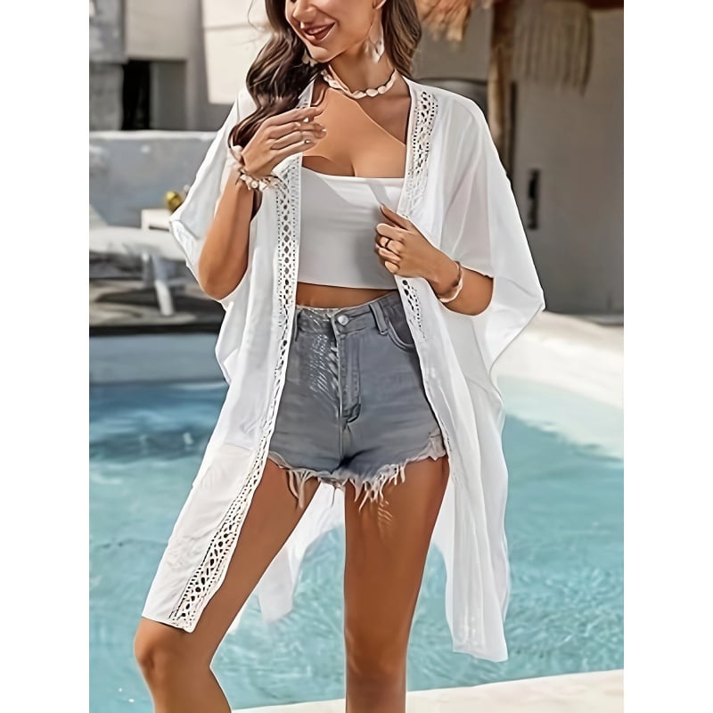 Vinylon materijal sun-protection travel shirt, Harajuku stil, UPF 30+, rukavi 3/4, ultra-tanki materijal