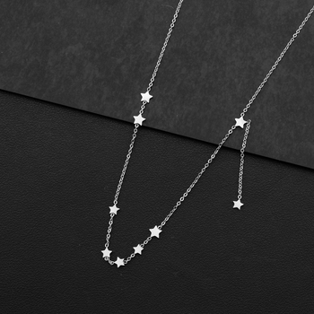 Ogrlica s tekstovnim privjeskom, titanij čelik, križni lanac, unisex, originalni dizajn