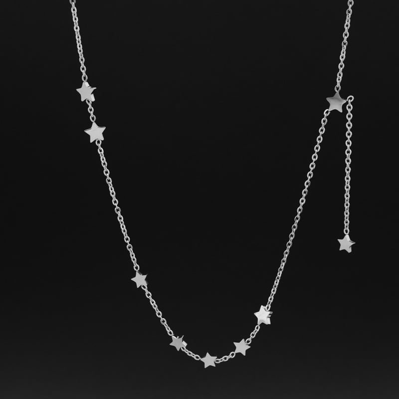 Ogrlica s tekstovnim privjeskom, titanij čelik, križni lanac, unisex, originalni dizajn