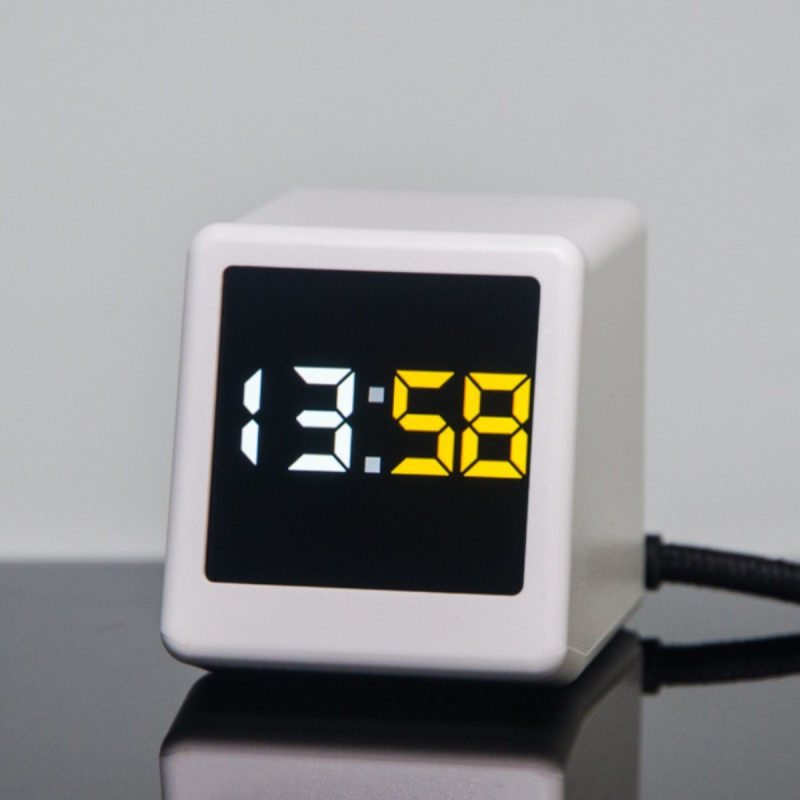 WiFi интелигентен часовник 56-то поколение – метеорологична станция, прогноза за времето, външно захранване, пластмасов корпус