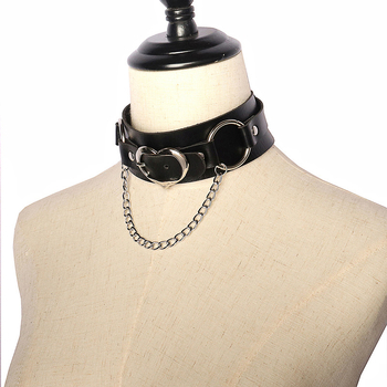 Кожена яка с геометричен дизайн, произход Jinhua, пролет 2021