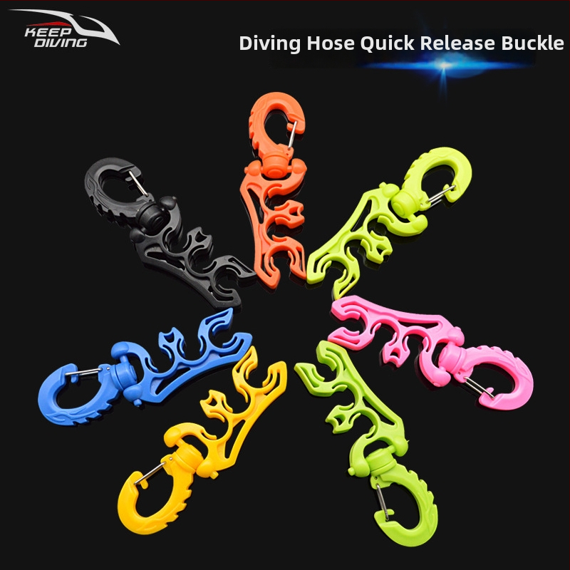 KEEP DIVING HC-581 Držiak hadice pre potápanie – PP + 304 nerezová oceľ, nízkotlaková hadica