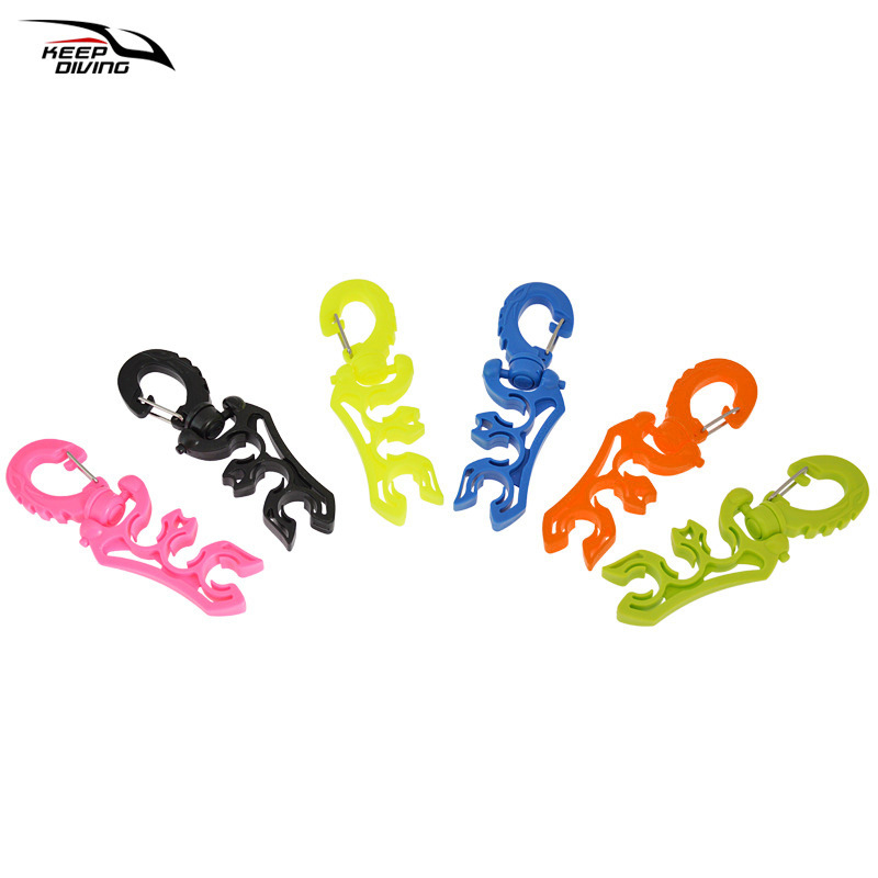 KEEP DIVING HC-581 Búvárcsőbilincs – PP + 304 rozsdamentes acél, alacsony nyomású cső tartó