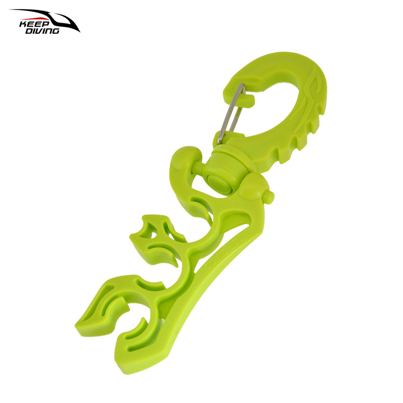 KEEP DIVING HC-581 Búvárcsőbilincs – PP + 304 rozsdamentes acél, alacsony nyomású cső tartó