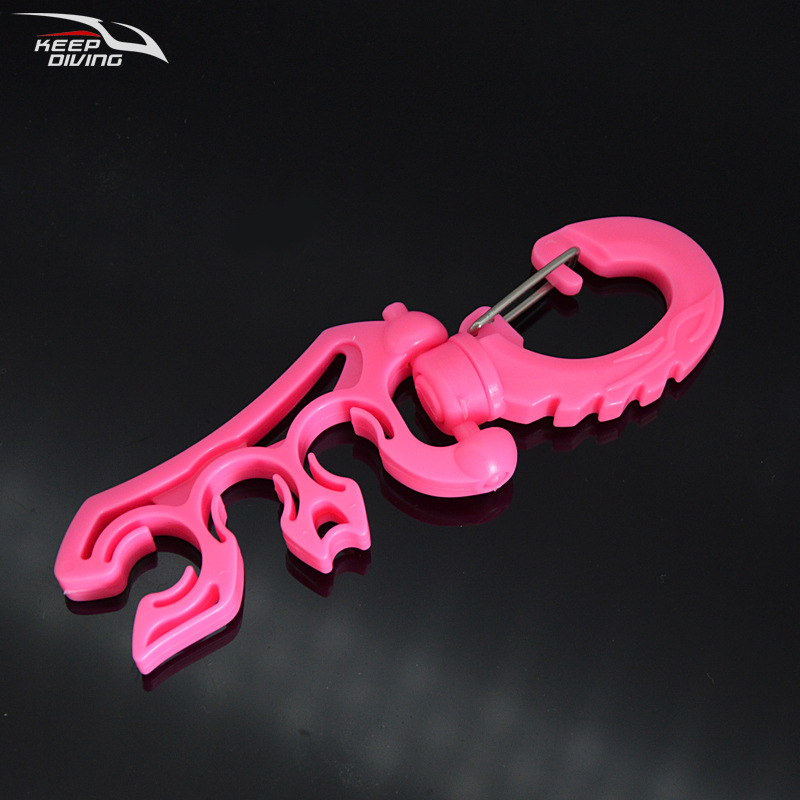 KEEP DIVING HC-581 Búvárcsőbilincs – PP + 304 rozsdamentes acél, alacsony nyomású cső tartó