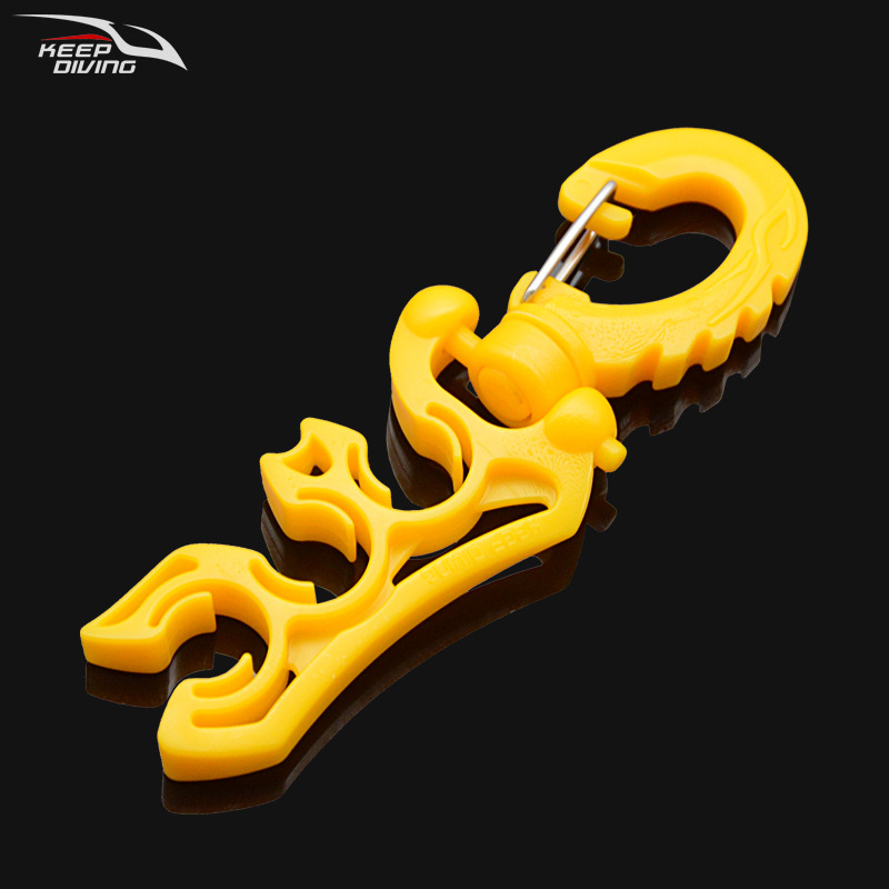 KEEP DIVING HC-581 Búvárcsőbilincs – PP + 304 rozsdamentes acél, alacsony nyomású cső tartó