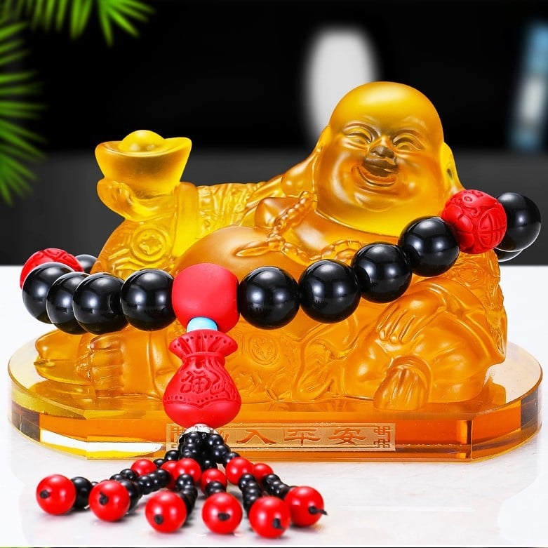 Jadei διακόσμηση αυτοκινήτου για άρωμα με άγαλμα Maitreya Buddha, μπουκάλι αρωματοθεραπείας για κεντρική κονσόλα, αυτοκινητικό διακοσμητικό — χωρίς ιδιωτικές ετικέτες