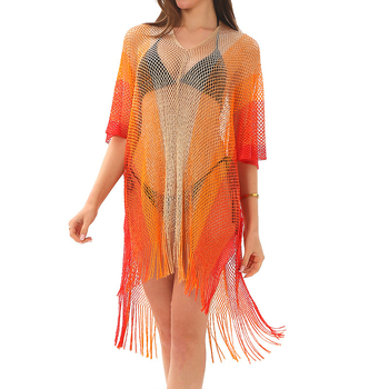 Hao Yue Strandruha hálós dizájn háló, pulóver, poliészter acetát béléssel, 200 g, felnőtt nőknek