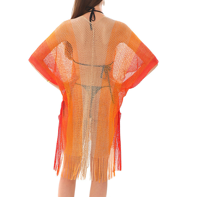 Hao Yue Strandruha hálós dizájn háló, pulóver, poliészter acetát béléssel, 200 g, felnőtt nőknek