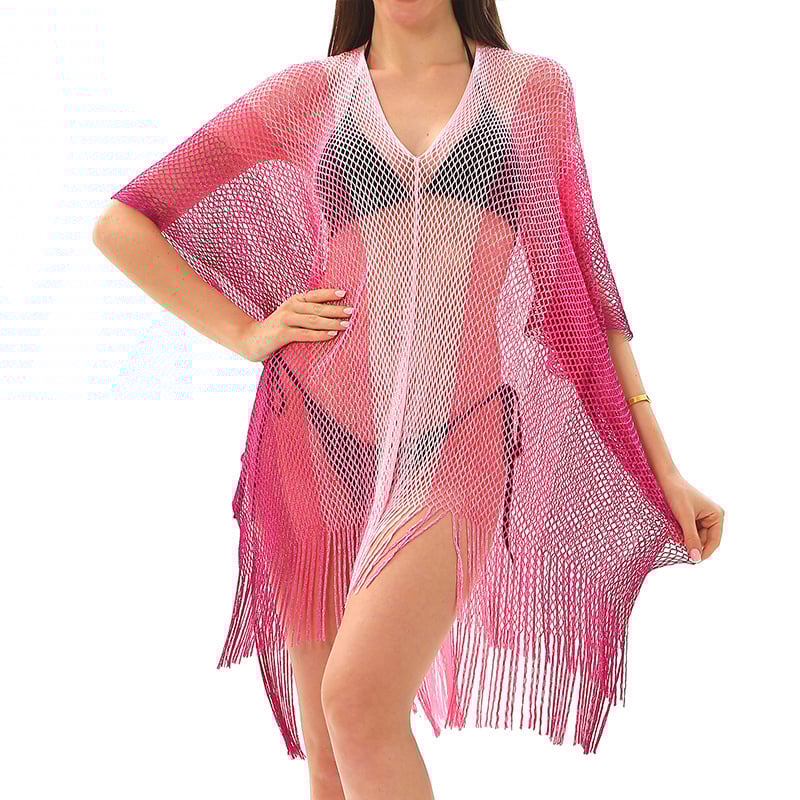 Hao Yue Strandruha hálós dizájn háló, pulóver, poliészter acetát béléssel, 200 g, felnőtt nőknek