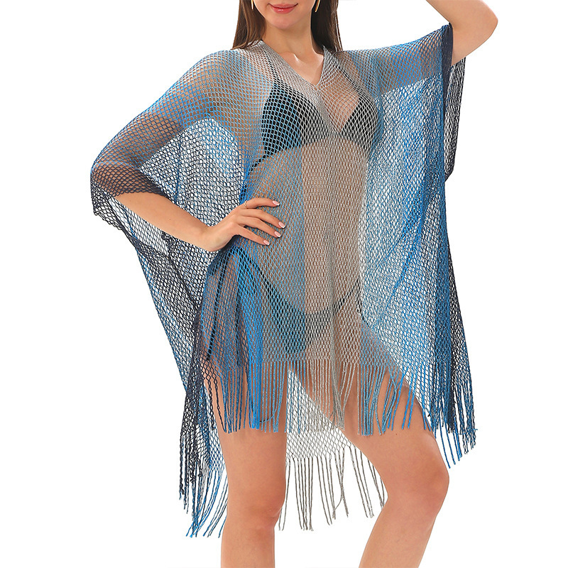 Hao Yue Strandruha hálós dizájn háló, pulóver, poliészter acetát béléssel, 200 g, felnőtt nőknek