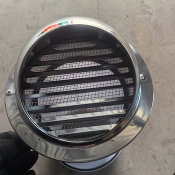 Eastern PP διαπερατή τοίχος-βαλβίδα ελέγχου με καπάκι προστασίας από βροχή για εξωτερική κουζίνα, μοντέλο 048, μοντέρνος μινιμαλιστικός στυλ