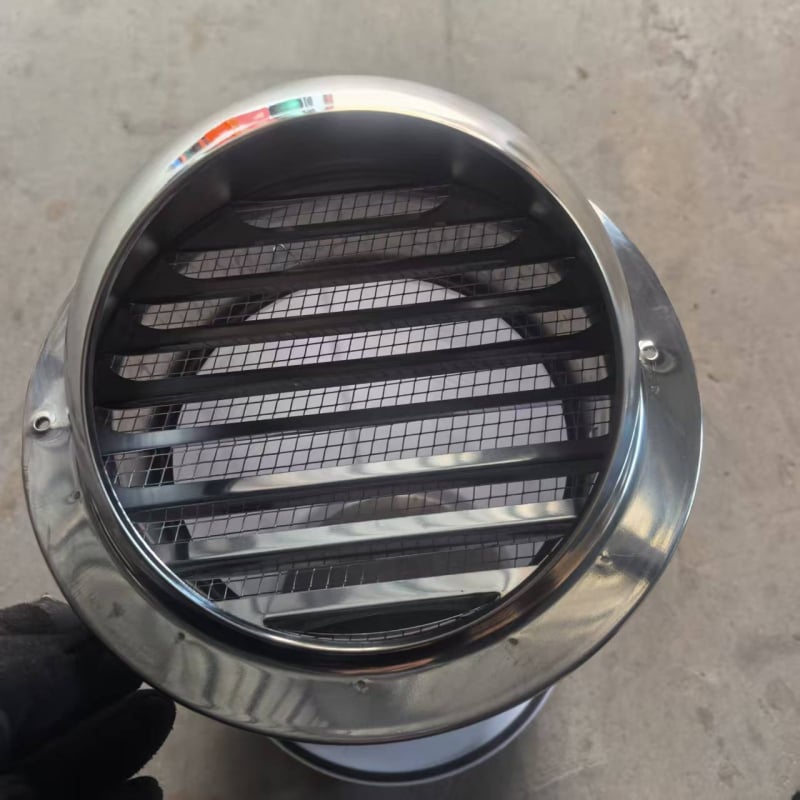 Eastern PP διαπερατή τοίχος-βαλβίδα ελέγχου με καπάκι προστασίας από βροχή για εξωτερική κουζίνα, μοντέλο 048, μοντέρνος μινιμαλιστικός στυλ