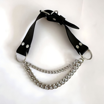 Punk Gothic stílusú nyaklánc gallér, ötvözet, csavarodott lánc, 31–40 cm, uniszex