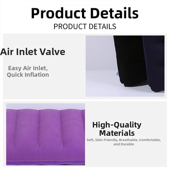 Nafukovacia PVC s flockovaným vankúšom, hrúbka 0,17 mm, hmotnosť 80 g