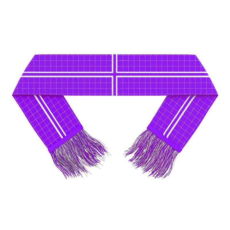 Fular de fan pentru fotbal – personalizabil; Material: țesătură Bird's-eye, acrilic și satin; Tipărire logo disponibilă; Potrivit pentru fotbal