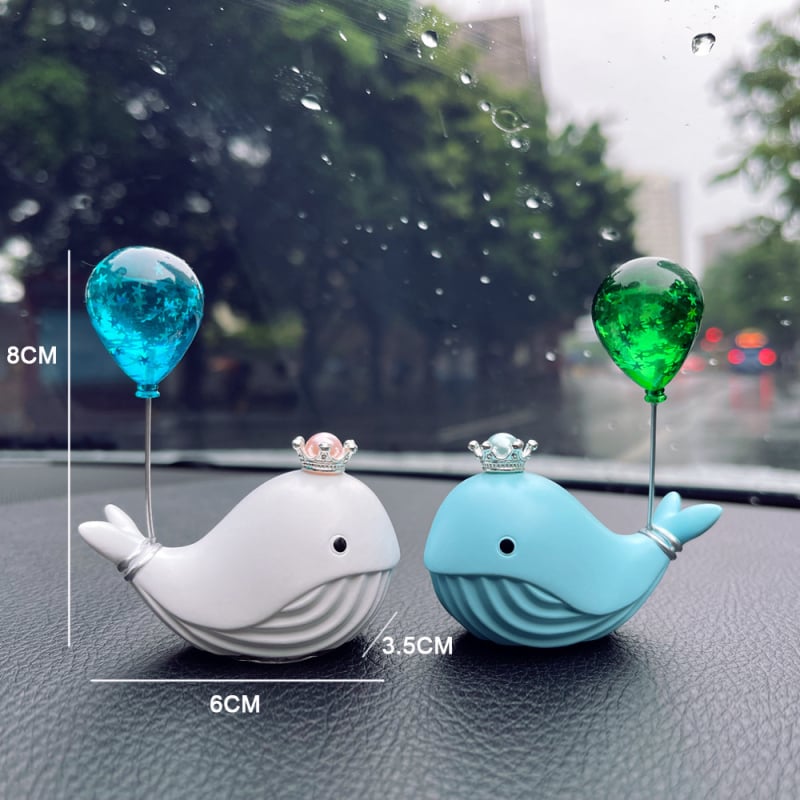 Ukras za automobilsku središnju konzolu – delfin od smole, crtani dizajn, moderan stil, brend So cute, dekoracija interijera