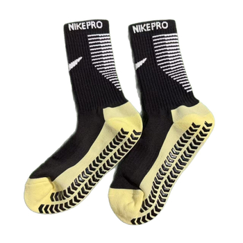 Poliészter-pamut futball zokni, középmagas, csúszásmentes