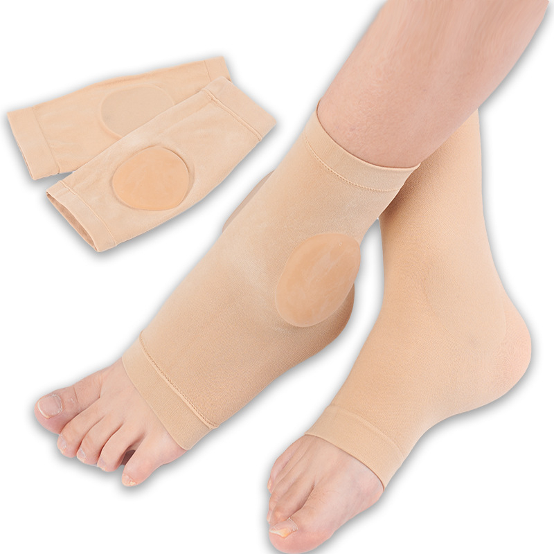 Jégkorcsolya sarokvédő szilikongél párnázással | Modell HXB-050; Anyag: Nylon sebs; Stílus: Pántos lábvédő; Talpbetét: mágneses terápia; Teljes talpbetét