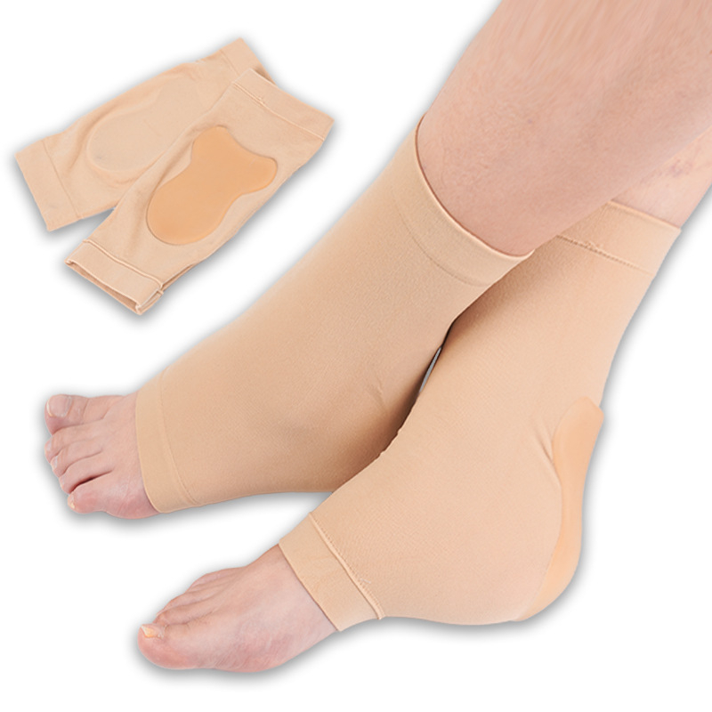 Jégkorcsolya sarokvédő szilikongél párnázással | Modell HXB-050; Anyag: Nylon sebs; Stílus: Pántos lábvédő; Talpbetét: mágneses terápia; Teljes talpbetét