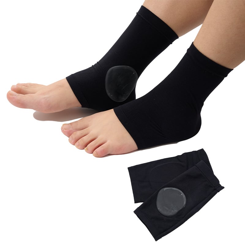 Jégkorcsolya sarokvédő szilikongél párnázással | Modell HXB-050; Anyag: Nylon sebs; Stílus: Pántos lábvédő; Talpbetét: mágneses terápia; Teljes talpbetét