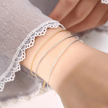 Narukvica od srebra 925 | Lagani luksuzni ženski stil | Brend Silver Love | Elektroplatiranje | Dekorativni nakit