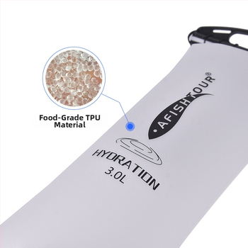 AFISHTOUR Prijenosna sklopiva TPU vodena torba – za outdoor aktivnosti, 1L/2L/3L, vodootporna, hidratacijski ruksak za trčanje, vožnju bicikla, planinarenje i kampiranje