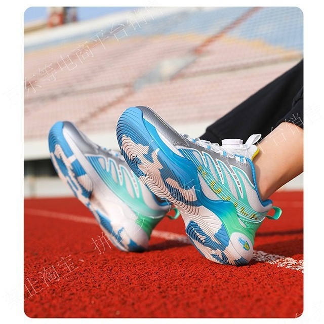 Unisex dječje casual sportske tenisice s gornjim dijelom od mrežice, kože i TPU; đon od popcorn gume TPU; funkcije: ravnoteža, podrška, apsorpcija znoja, apsorpcija udaraca