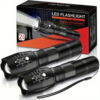 LED svjetiljka s aluminijskim kućištem, 1500 mAh baterija, LED izvor svjetla, 360° rotacija, domet 100–200 m, za patrolu