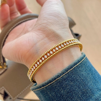 Réz vintage geometriai karkötő nőknek – elektroplakált felület