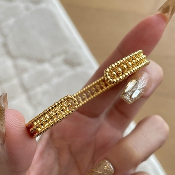 Réz vintage geometriai karkötő nőknek – elektroplakált felület